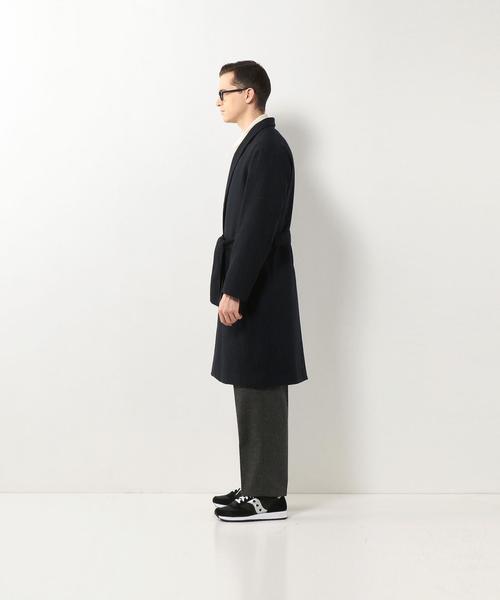 Steven Alan（スティーブンアラン）の「＜steven alan＞ ETARMIN/ST DRESS GOWN/ｶﾞｳﾝ◆（チェスターコート・メンズ・ネイビー・X-LARGE/SMALL/MEDIUM/LARGE）」の9枚目の写真