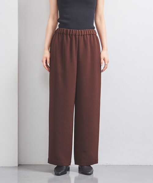 UNITED ARROWS（ユナイテッドアローズ）の「COMFY ストレート イージーパンツ -吸水速乾 UVカット ウォッシャブル-（その他パンツ・レディース・ブラック/ワインレッド・34/36/38）」の9枚目の写真