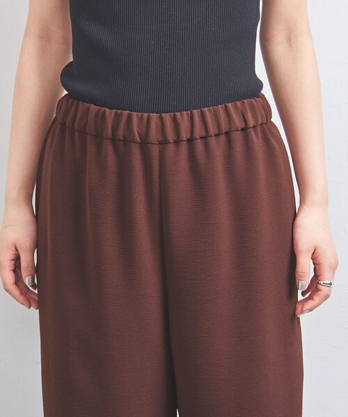 UNITED ARROWS（ユナイテッドアローズ）の「COMFY ストレート イージーパンツ -吸水速乾 UVカット ウォッシャブル-（その他パンツ・レディース・ブラック/ワインレッド・34/36/38）」の12枚目の写真