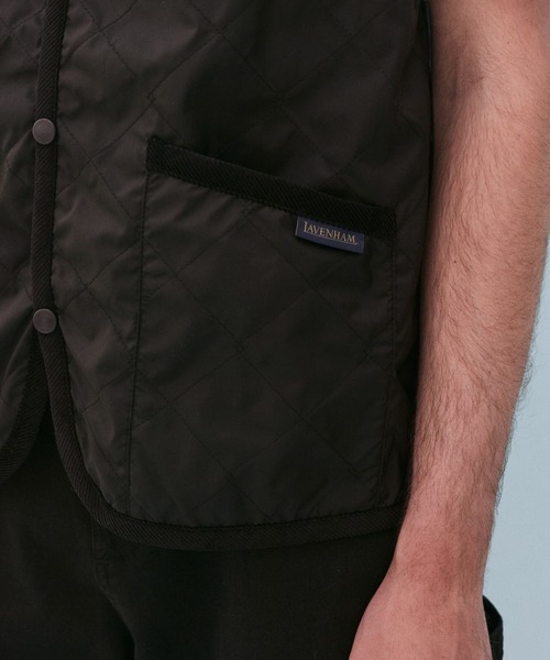 LAVENHAM(ラベンハム)の「Unwadded Mickfield Mens / アンワディッド ミックフィールド メンズ(ベスト・メンズ・ブラック/ネイビー/ベージュ系その他2/ダークブラック・XL/L/M/S/XS/XXL)」の18枚目の写真