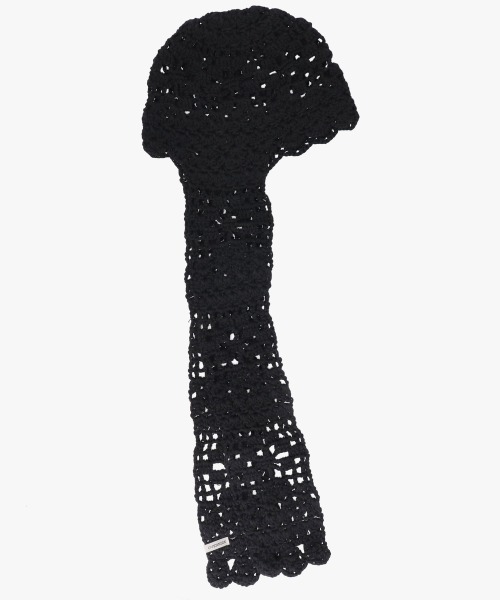 OVERRIDE(オーバーライド)の「OVERRIDE CROCHET SCARF BEANIE SGP / オーバーライド(ニットキャップ/ビーニー・レディース・ブラック/ライトブルー/ライトグレー・57~59cm)」の11枚目の写真