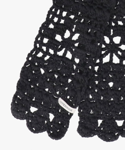 OVERRIDE(オーバーライド)の「OVERRIDE CROCHET SCARF BEANIE SGP / オーバーライド(ニットキャップ/ビーニー・レディース・ブラック/ライトブルー/ライトグレー・57~59cm)」の13枚目の写真