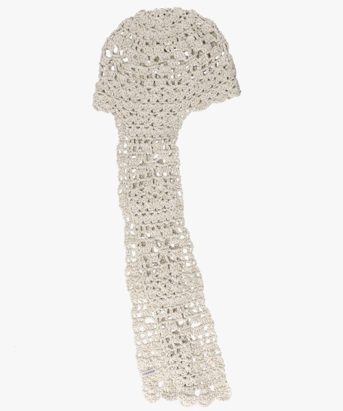 OVERRIDE(オーバーライド)の「OVERRIDE CROCHET SCARF BEANIE SGP / オーバーライド(ニットキャップ/ビーニー・レディース・ブラック/ライトブルー/ライトグレー・57~59cm)」の15枚目の写真