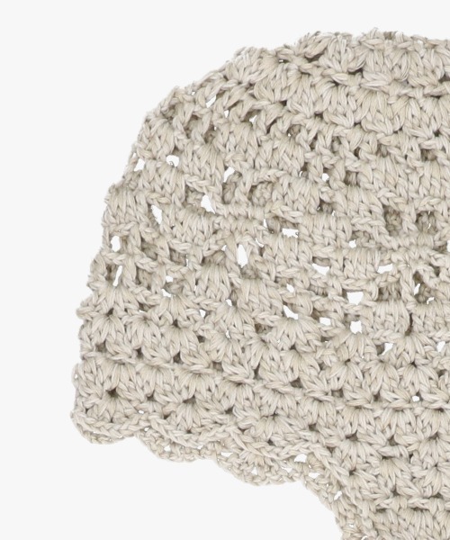 OVERRIDE(オーバーライド)の「OVERRIDE CROCHET SCARF BEANIE SGP / オーバーライド(ニットキャップ/ビーニー・レディース・ブラック/ライトブルー/ライトグレー・57~59cm)」の16枚目の写真