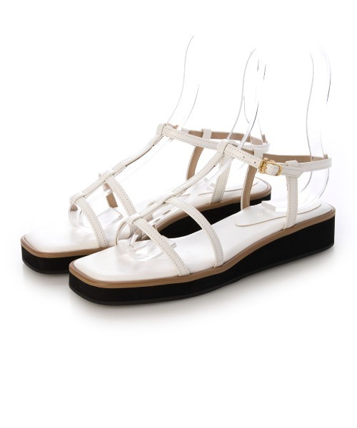 carino(カリーノ)の「厚底Tストラップサンダル(サンダル・レディース・ホワイト/ブラック/ゴールド・S/M/L/LL)」の11枚目の写真