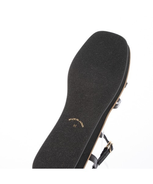 carino(カリーノ)の「厚底Tストラップサンダル(サンダル・レディース・ホワイト/ブラック/ゴールド・S/M/L/LL)」の4枚目の写真