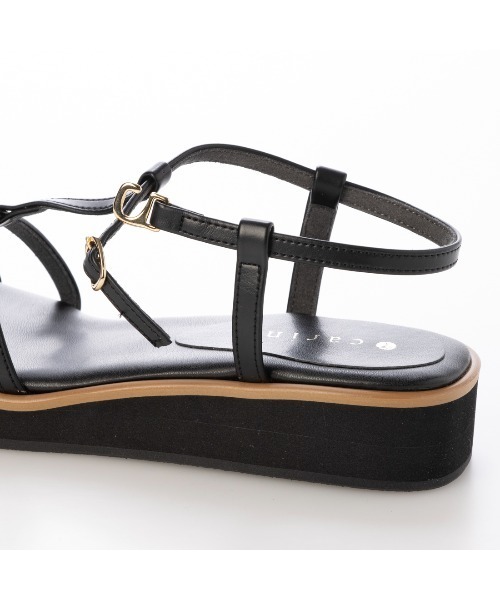 セール】厚底Tストラップサンダル（サンダル）｜carino（カリーノ）の