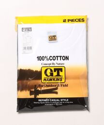 Hawkins（ホーキンス）の「G.T.HAWKINS/GTホーキンス クルーネックTシャツ 綿100% 2枚組（Tシャツ/カットソー）」