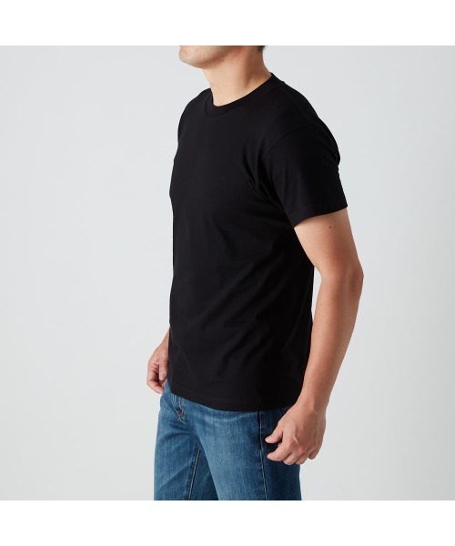 Hawkins（ホーキンス）の「G.T.HAWKINS/GTホーキンス クルーネックTシャツ 綿100% 2枚組（Tシャツ/カットソー・メンズ・ホワイト/ブラック/杢グレー・MEDIUM/LARGE/X-LARGE）」の9枚目の写真