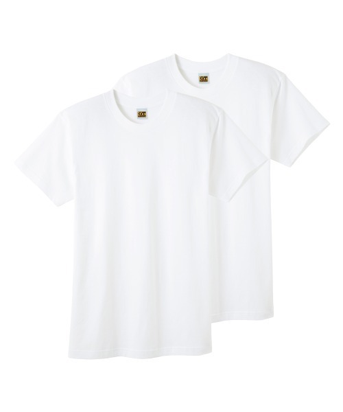 Hawkins（ホーキンス）の「G.T.HAWKINS/GTホーキンス クルーネックTシャツ 綿100% 2枚組（Tシャツ/カットソー・メンズ・ホワイト/ブラック/杢グレー・MEDIUM/LARGE/X-LARGE）」の12枚目の写真