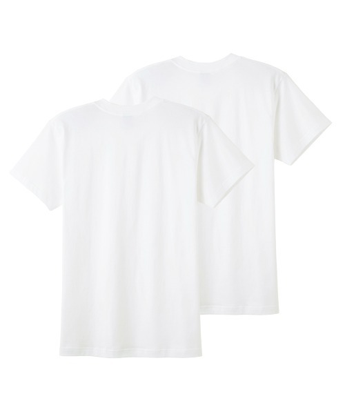 Hawkins（ホーキンス）の「G.T.HAWKINS/GTホーキンス クルーネックTシャツ 綿100% 2枚組（Tシャツ/カットソー・メンズ・ホワイト/ブラック/杢グレー・MEDIUM/LARGE/X-LARGE）」の13枚目の写真