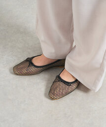 un dix cors | フィッシュネットバレエシューズ(バレエシューズ)