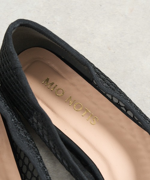 un dix cors（アンディコール）の「フィッシュネットバレエシューズ（バレエシューズ・レディース・ベージュ/ブラック・36/37/38）」の4枚目の写真