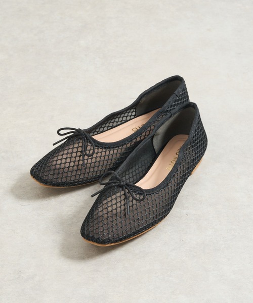 un dix cors（アンディコール）の「フィッシュネットバレエシューズ（バレエシューズ・レディース・ベージュ/ブラック・36/37/38）」の13枚目の写真