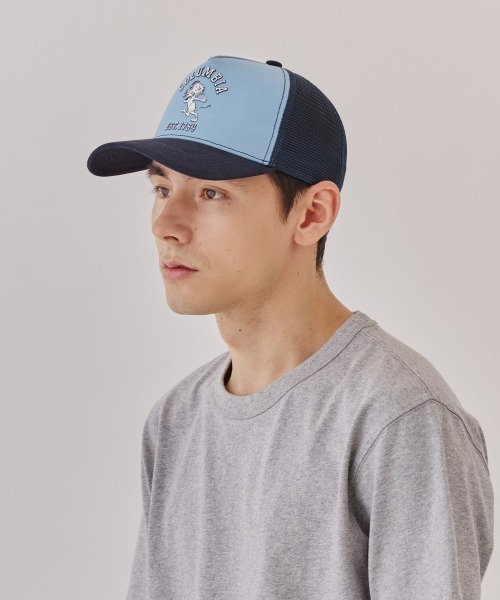 OVERRIDE（オーバーライド）の「Columbia CAMVAS MESH CAP / カレッジ（キャップ・メンズ・ネイビー・57~59cm）」の11枚目の写真
