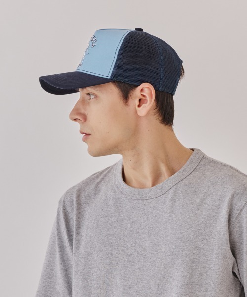 OVERRIDE（オーバーライド）の「Columbia CAMVAS MESH CAP / カレッジ（キャップ・メンズ・ネイビー・57~59cm）」の12枚目の写真