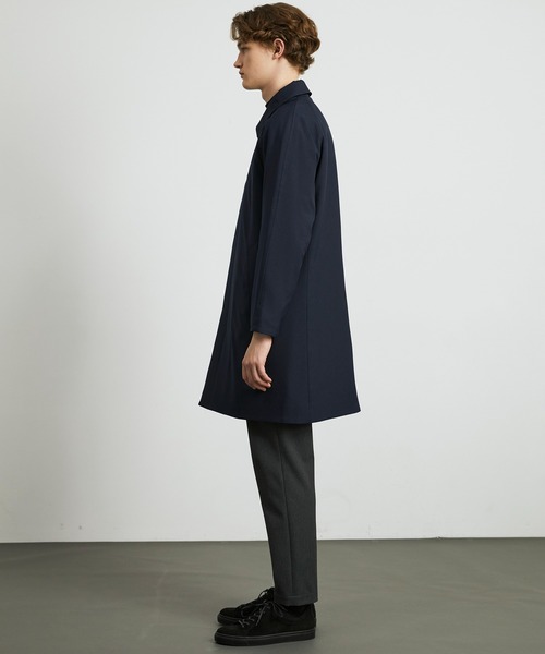 PUBLIC TOKYOダークネイビー ステンカラーコート ベルト付き KAPOK ステンカラーコート（ステンカラーコート）｜UNITED TOKYO