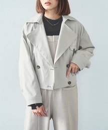 ≪手洗い可≫ ダブルボタンショートブルゾン
