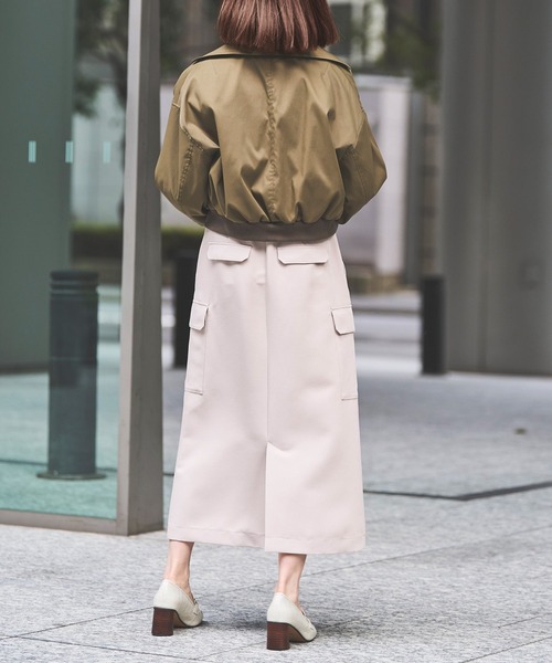 Sirin(シリン)の「≪手洗い可≫ ダブルボタンショートブルゾン(ブルゾン・レディース・ライトベージュ/オリーブ・FREE)」の12枚目の写真