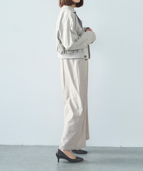 Sirin(シリン)の「≪手洗い可≫ ダブルボタンショートブルゾン(ブルゾン・レディース・ライトベージュ/オリーブ・FREE)」の15枚目の写真
