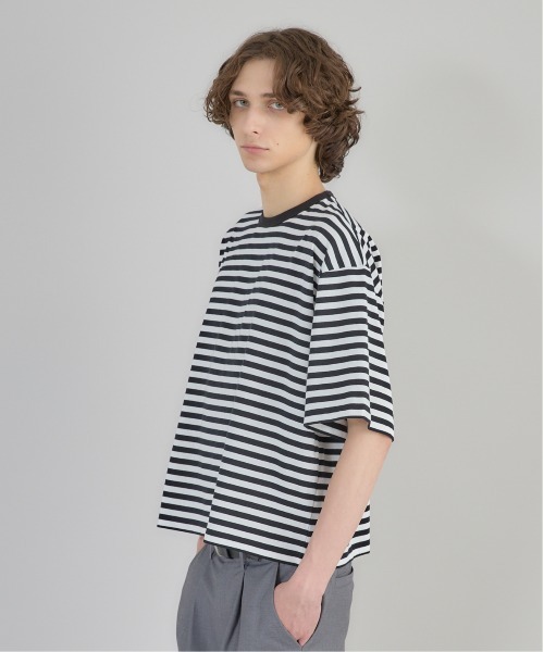 Regen Glanz(レーゲングランツ)の「cropped T-shirt/クロップドTシャツ(Tシャツ/カットソー・メンズ・ライトホワイト/ブラック/ホワイト系その他2・MEDIUM/LARGE)」の15枚目の写真