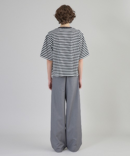 Regen Glanz(レーゲングランツ)の「cropped T-shirt/クロップドTシャツ(Tシャツ/カットソー・メンズ・ライトホワイト/ブラック/ホワイト系その他2・MEDIUM/LARGE)」の20枚目の写真