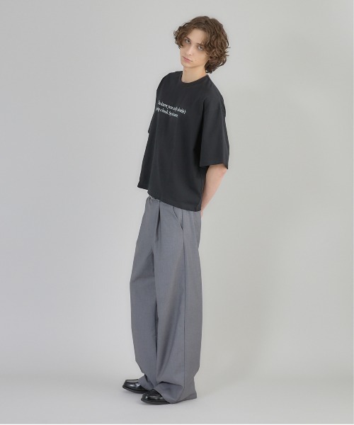 Regen Glanz(レーゲングランツ)の「cropped T-shirt/クロップドTシャツ(Tシャツ/カットソー・メンズ・ライトホワイト/ブラック/ホワイト系その他2・MEDIUM/LARGE)」の6枚目の写真