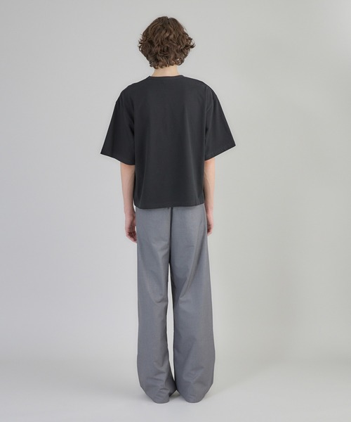 Regen Glanz(レーゲングランツ)の「cropped T-shirt/クロップドTシャツ(Tシャツ/カットソー・メンズ・ライトホワイト/ブラック/ホワイト系その他2・MEDIUM/LARGE)」の10枚目の写真