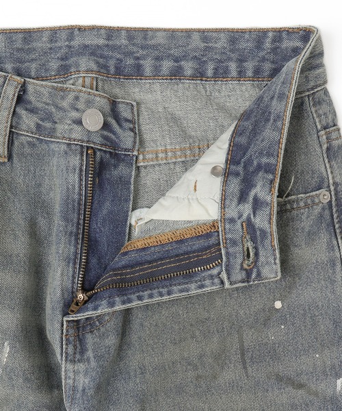 Figments(フィグメンツ)の「ペイントバギーデニム(デニムパンツ・レディース・ブルー・SMALL/MEDIUM/LARGE)」の14枚目の写真