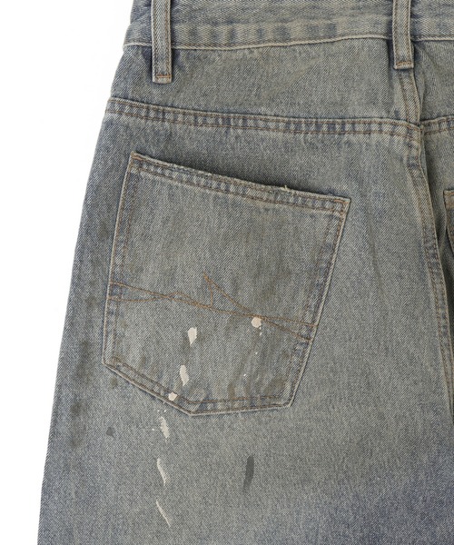 Figments(フィグメンツ)の「ペイントバギーデニム(デニムパンツ・レディース・ブルー・SMALL/MEDIUM/LARGE)」の12枚目の写真