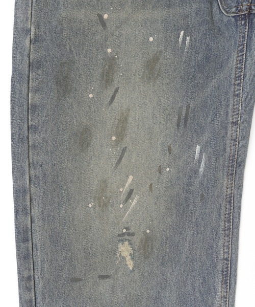 Figments(フィグメンツ)の「ペイントバギーデニム(デニムパンツ・レディース・ブルー・SMALL/MEDIUM/LARGE)」の11枚目の写真