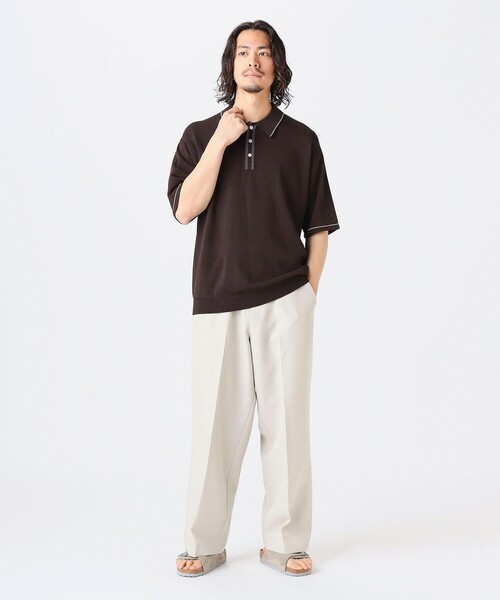 B:MING by BEAMS（ビーミングバイビームス）の「ポリエステル ツイル ワイドパンツ（その他パンツ・メンズ・アイボリー/ブラック・SMALL/MEDIUM/LARGE/X-LARGE）」の22枚目の写真