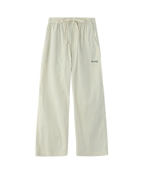 MILKFED.（ミルクフェド）の「STRIPED PANTS（その他パンツ・レディース・ライトブルー/チャコール/オフホワイト・ONE SIZE）」の2枚目の写真