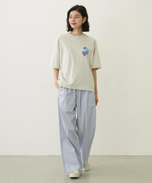 MILKFED.（ミルクフェド）の「STRIPED PANTS（その他パンツ・レディース・ライトブルー/チャコール/オフホワイト・ONE SIZE）」の6枚目の写真