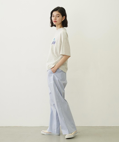 MILKFED.（ミルクフェド）の「STRIPED PANTS（その他パンツ・レディース・ライトブルー/チャコール/オフホワイト・ONE SIZE）」の9枚目の写真
