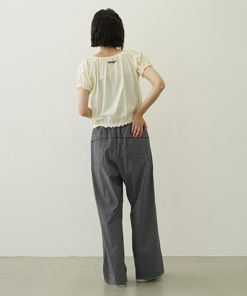 MILKFED.（ミルクフェド）の「STRIPED PANTS（その他パンツ・レディース・ライトブルー/チャコール/オフホワイト・ONE SIZE）」の16枚目の写真
