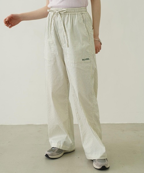 MILKFED.（ミルクフェド）の「STRIPED PANTS（その他パンツ・レディース・ライトブルー/チャコール/オフホワイト・ONE SIZE）」の17枚目の写真