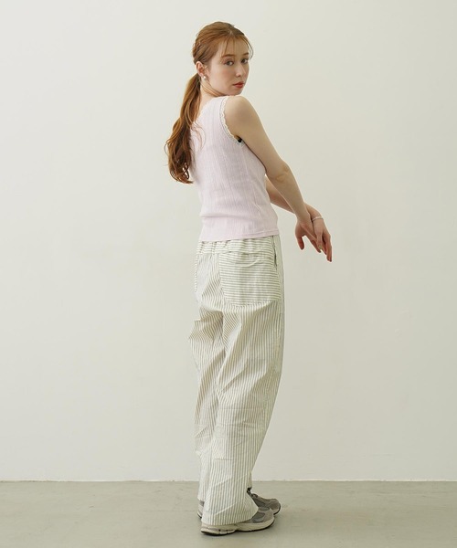MILKFED.（ミルクフェド）の「STRIPED PANTS（その他パンツ・レディース・ライトブルー/チャコール/オフホワイト・ONE SIZE）」の21枚目の写真