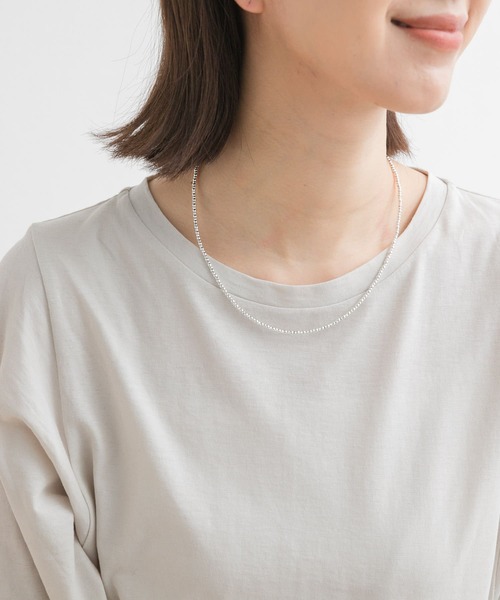 URBAN RESEARCH DOORS（アーバンリサーチドアーズ）の「ヘマタイトシルバーネックレス（ネックレス・レディース・シルバー・ONE）」の2枚目の写真