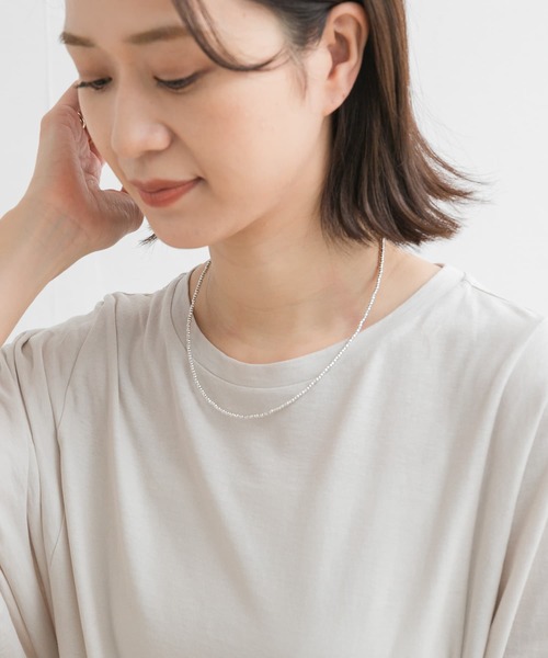 URBAN RESEARCH DOORS（アーバンリサーチドアーズ）の「ヘマタイトシルバーネックレス（ネックレス・レディース・シルバー・ONE）」の3枚目の写真