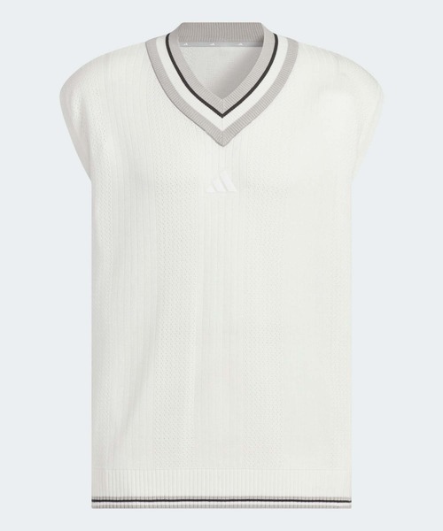 adidas（アディダス）の「ビヨンド ザ コース ルーズフィット ニットベスト【adidas Golf/アディダスゴルフ】（ベスト・メンズ・ブラック/ホワイト/レッド系その他・XX-LARGE/LARGE/MEDIUM/SMALL/X-LARGE/XX-SMALL/X-SMALL）」の19枚目の写真