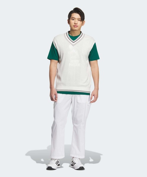 adidas（アディダス）の「ビヨンド ザ コース ルーズフィット ニットベスト【adidas Golf/アディダスゴルフ】（ベスト・メンズ・ブラック/ホワイト/レッド系その他・XX-LARGE/LARGE/MEDIUM/SMALL/X-LARGE/XX-SMALL/X-SMALL）」の18枚目の写真