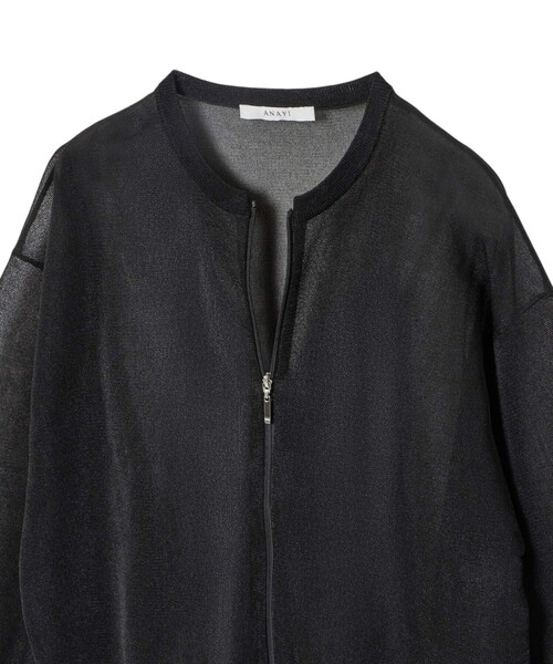 ANAYI パールブルゾン 黒 trim_ofany_item3470df865a2711e