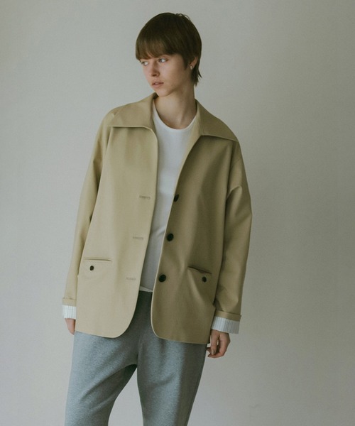 【新品未使用】enof/over size jacket/green/Mサイズ ENOF（イナフ）の「over size jacket（テーラードジャケット