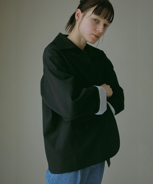 MANOF(マノフ)の「DETAILED OVER SIZED JACKET(その他アウター・レディース・ブラック/ベージュ・S/M)」の17枚目の写真