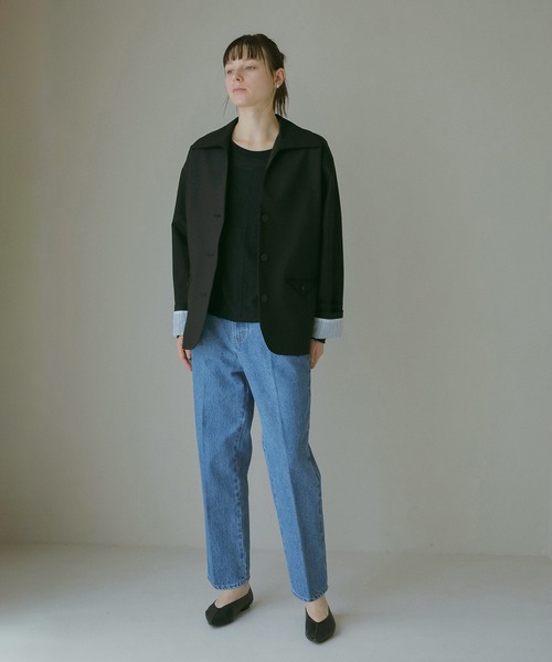 MANOF(マノフ)の「DETAILED OVER SIZED JACKET(その他アウター・レディース・ブラック/ベージュ・S/M)」の15枚目の写真