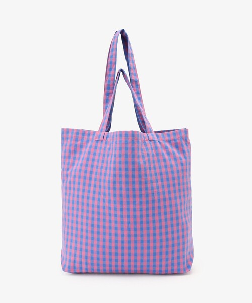 Afternoon Tea(アフタヌーンティー)の「【WEB限定】ギンガムチェックトートバッグL(トートバッグ・レディース・ピンク・ONE SIZE)」の2枚目の写真