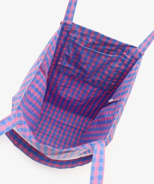 Afternoon Tea(アフタヌーンティー)の「【WEB限定】ギンガムチェックトートバッグL(トートバッグ・レディース・ピンク・ONE SIZE)」の4枚目の写真