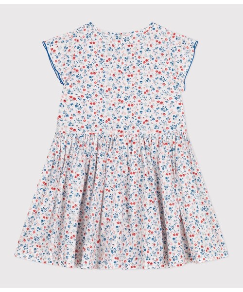 PETIT BATEAU(プチバトー)の「半袖ワンピース(ワンピース・キッズ・ホワイト系その他・6YEAR/8YEAR/10YEAR/12YEAR)」の2枚目の写真