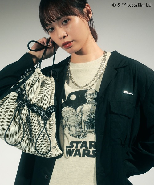 セール】STAR WARS/ロゴメッシュバッグ（ハンドバッグ）｜STAR